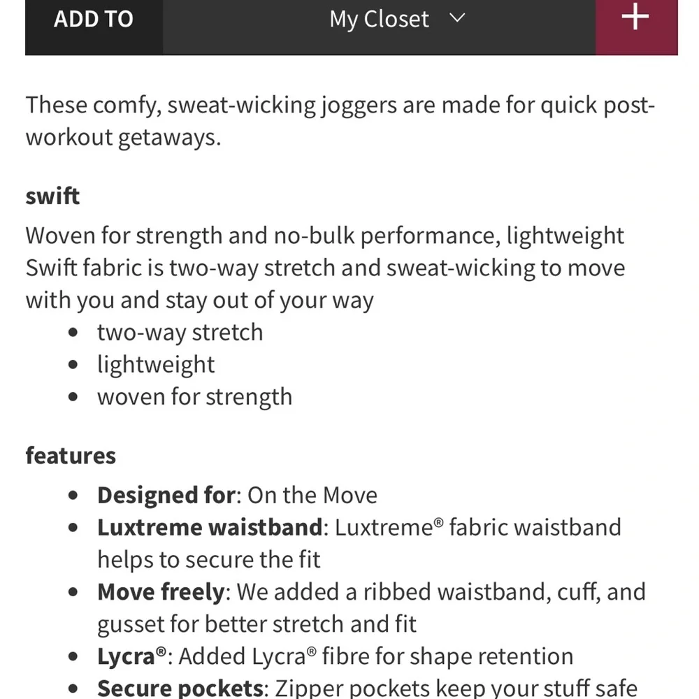 Lululemon Beyond‎ the Studio Jogger in Grey Sage - Picture 6 of 8